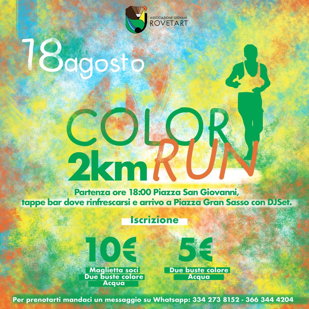 COLOR RUN: La corsa pi colorata di sempre